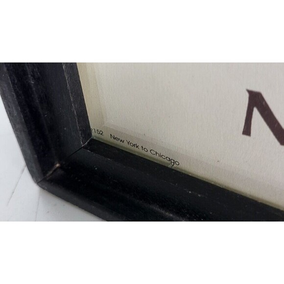 Vintage Lithograph New York-16 Hours-Chicago New York Central System Framed - Picture 8 of 12